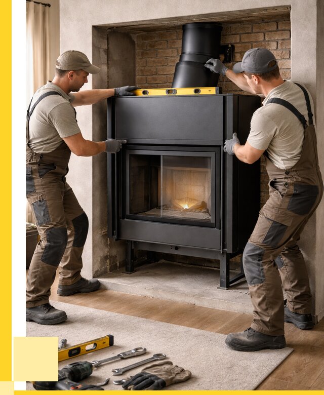 Установка каминных топок в Губкине под ключ от 18284 р. | ЭриданГбк