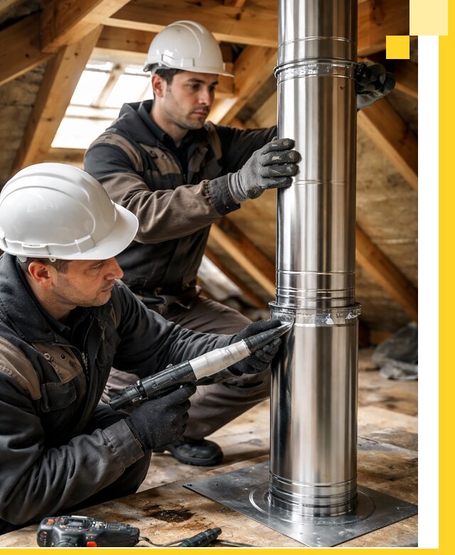 Монтаж дымоходов для каминов в Губкине с гарантией качества