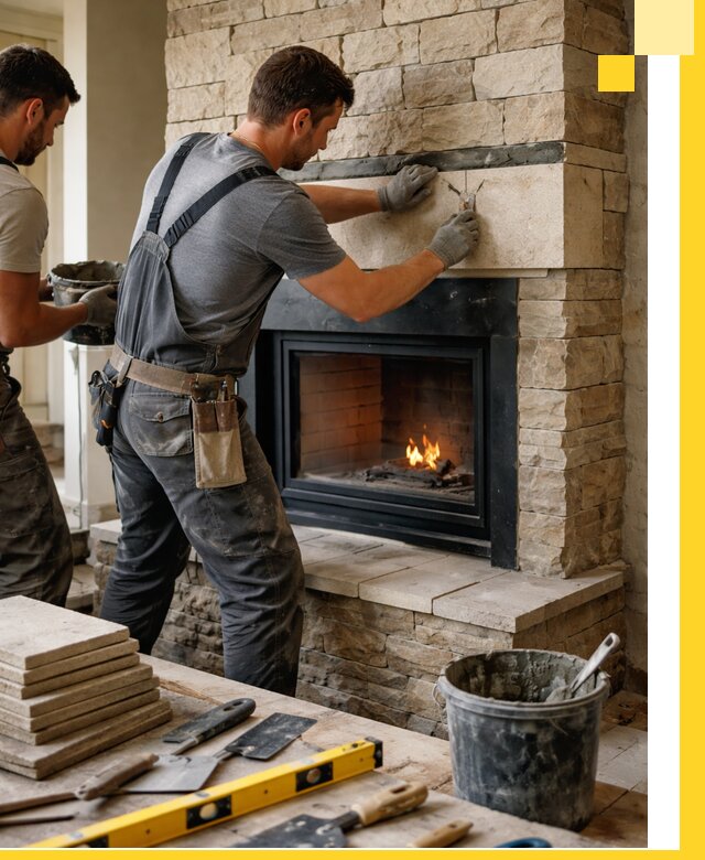 Проектирование и установка открытых каминов в Губкине