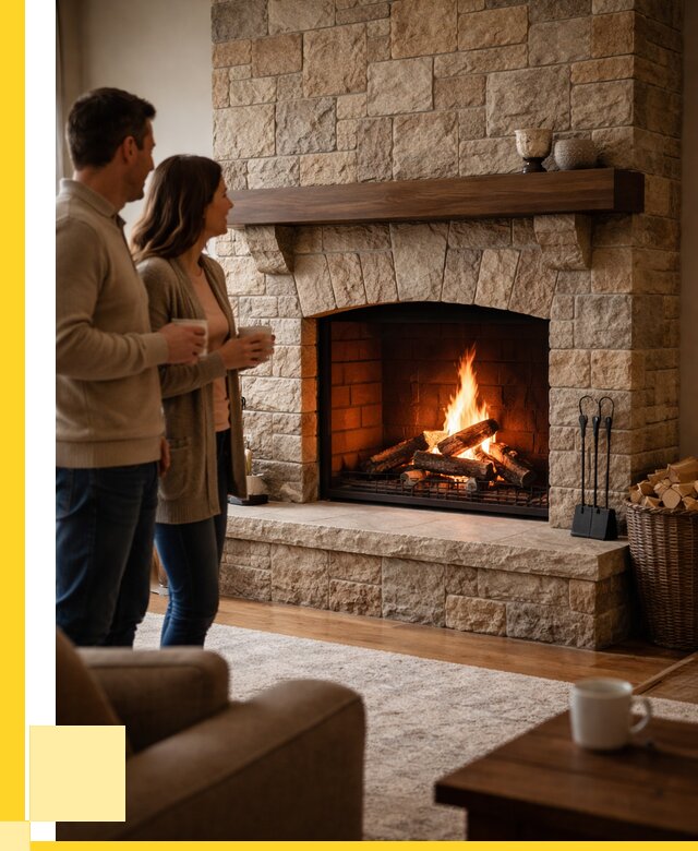 Каменные камины на заказ в Губкине от 182844 р. | ЭриданГбк