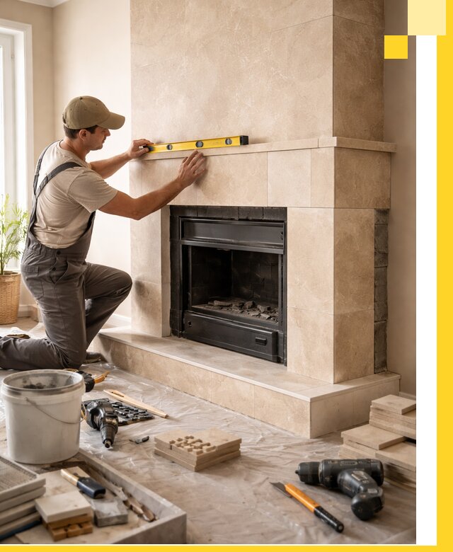 Установка и монтаж каминов в частном доме под ключ в Губкине