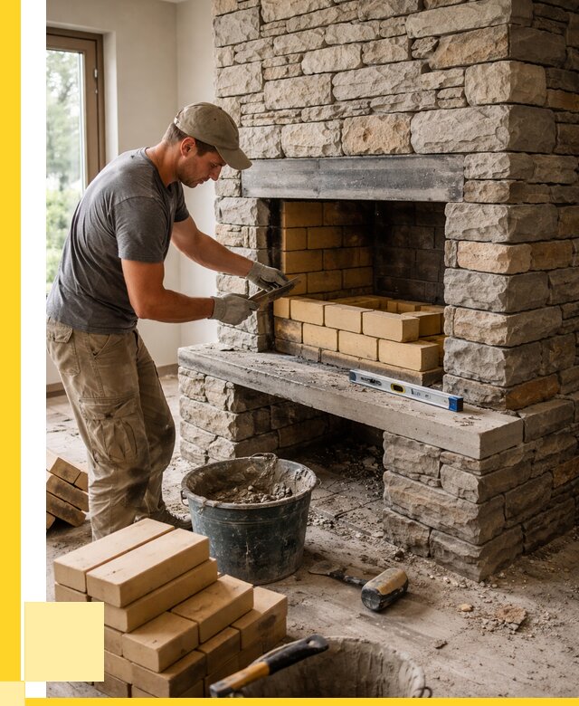 Кладка каминов и камина в Губкине от 25395 р. ЭриданГбк