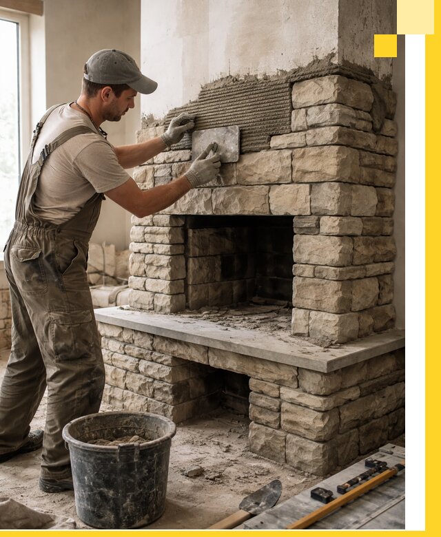 Строительство каминов под ключ в Губкине от проектирования до монтажа