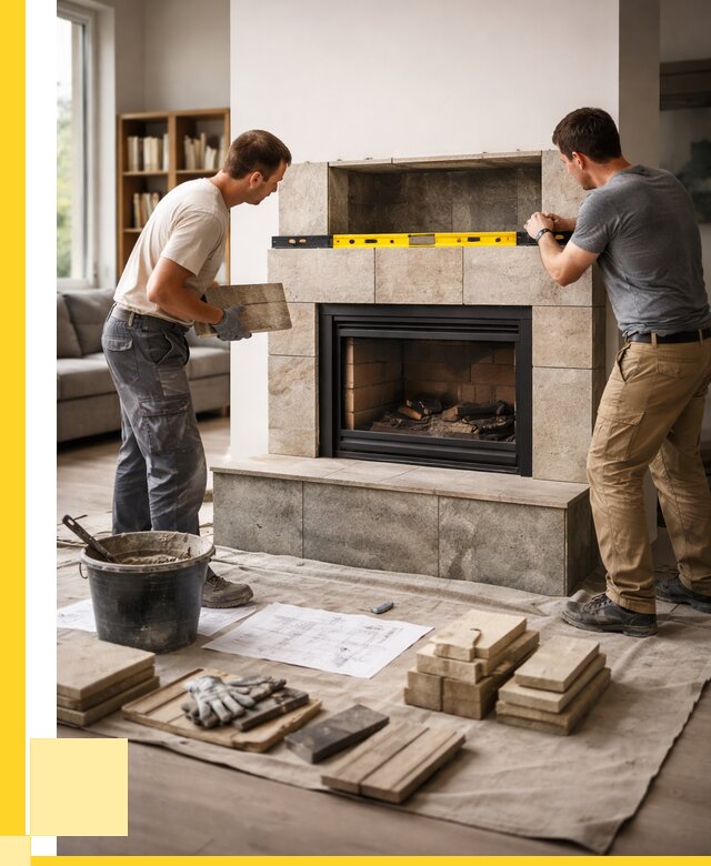 Монтаж каминов и установка в Губкине от 45711 р. | ЭриданГбк