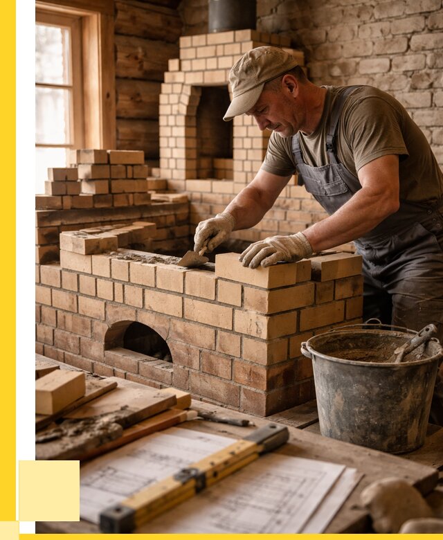 Кладка печей из кирпича в Губкине цены от 30474 р. - ЭриданГбк