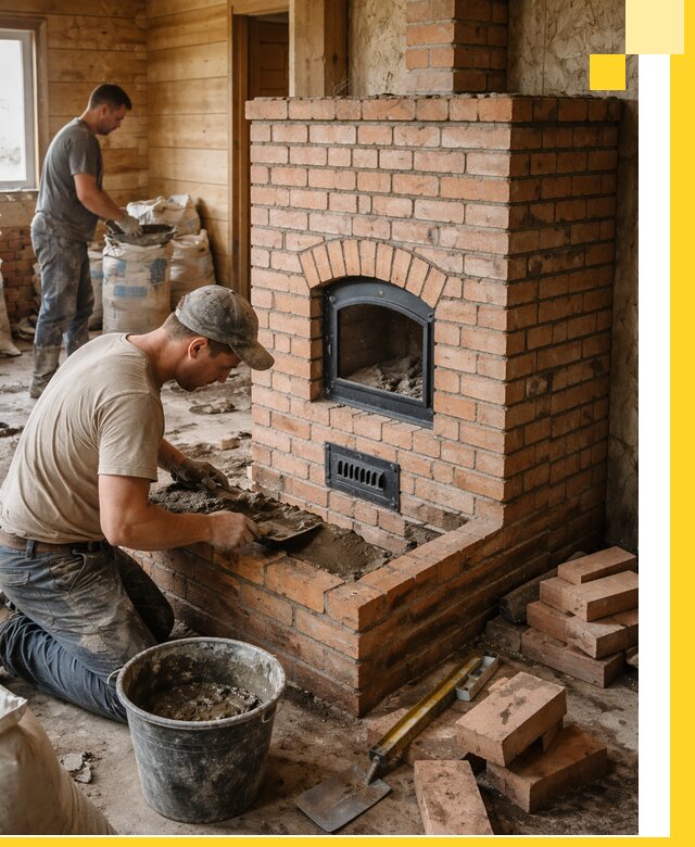 Профессиональное строительство печей в Губкине под ключ