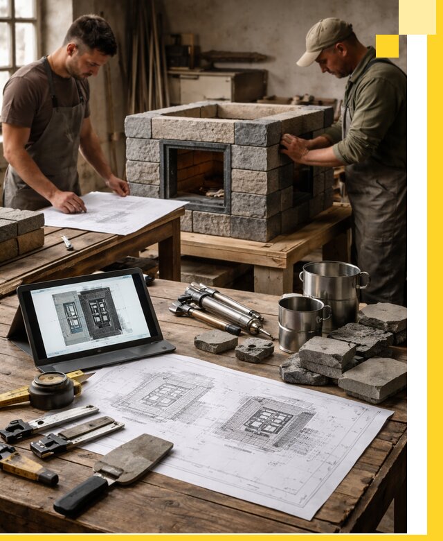 Разработка проектов печей с согласованием и монтажом в Губкине