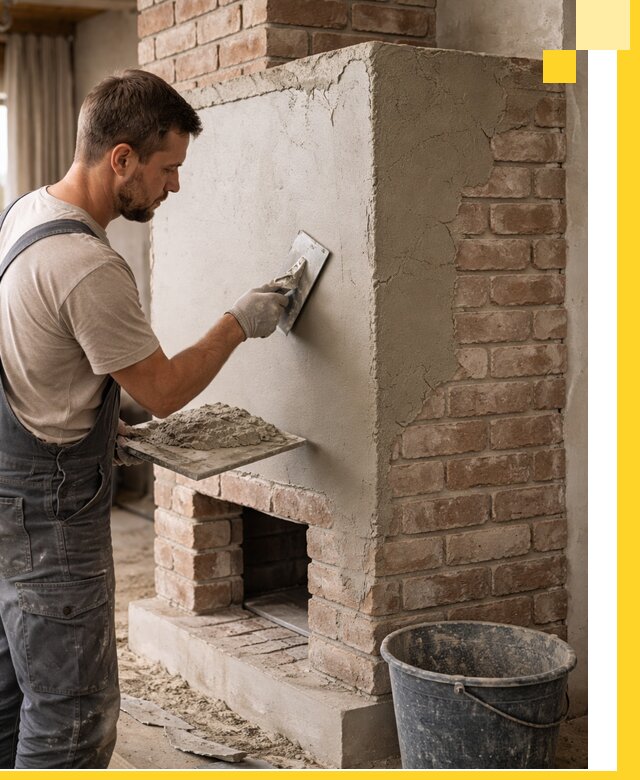 Отделка печей и облицовка каминов в Губкине под ключ