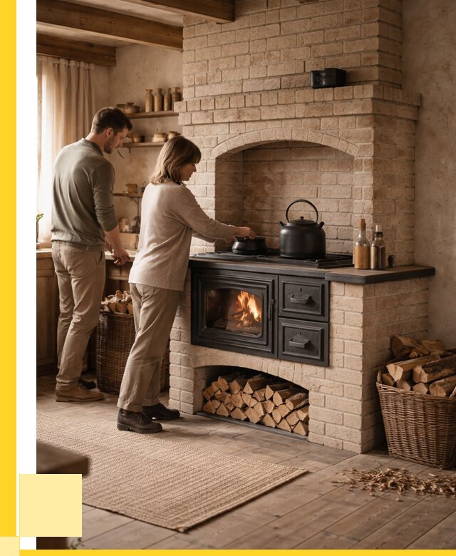 Печи с плитой в Губкине от 45711 р. | ЭриданГбк — кирпичная печь