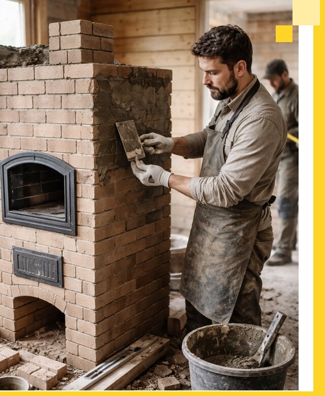 Изготовление и установка печей-шведок под ключ в Губкине