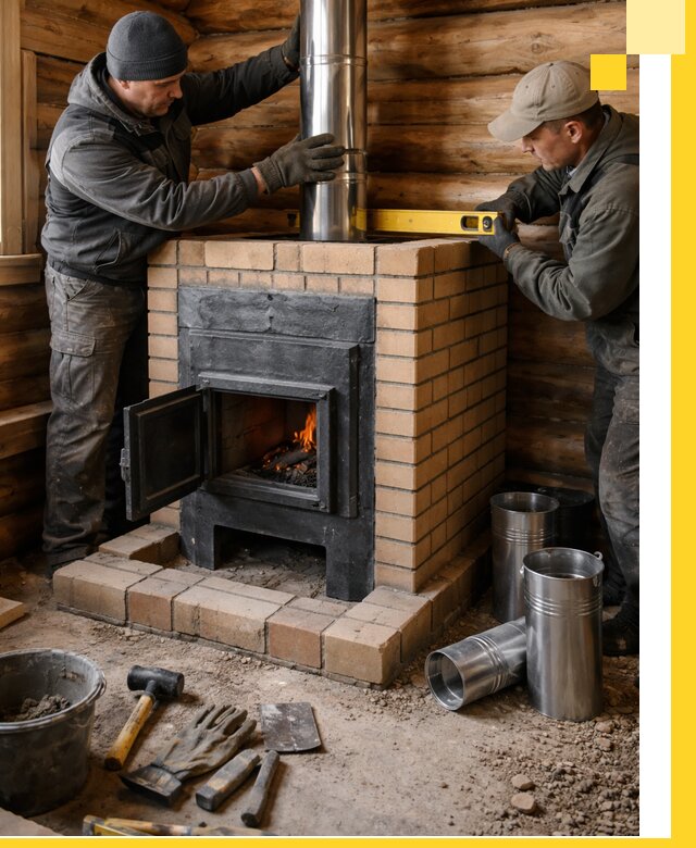 Проектирование, изготовление и установка банных печей в Губкине