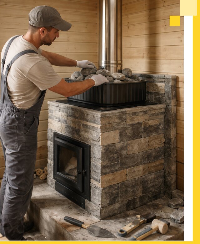 Печи для парной в Губкине, производство, монтаж и обслуживание