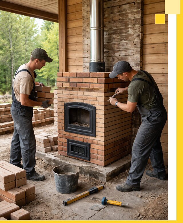 Производство и установка дачных печей под ключ в Губкине