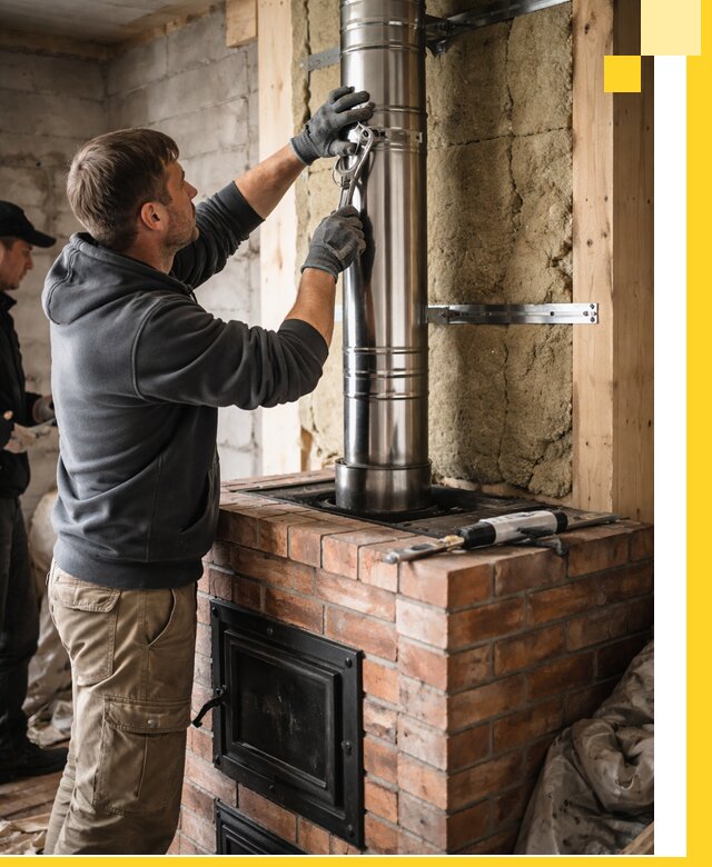 Изготовление и монтаж печей и дымоходов под ключ в Губкине