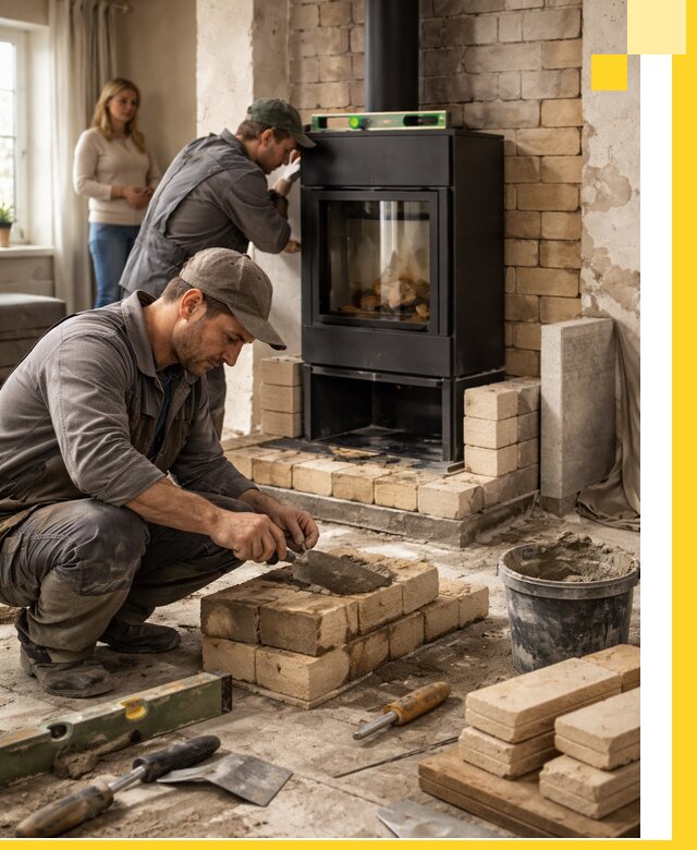 Печи и камины под ключ: проект, установка в Губкине