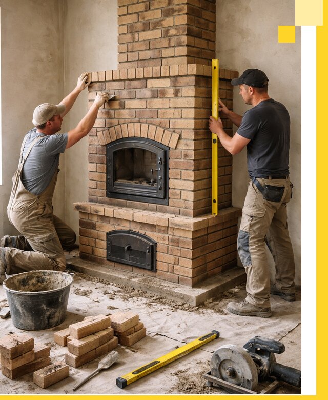 Продажа и установка печей и каминов для дома под ключ в Губкине