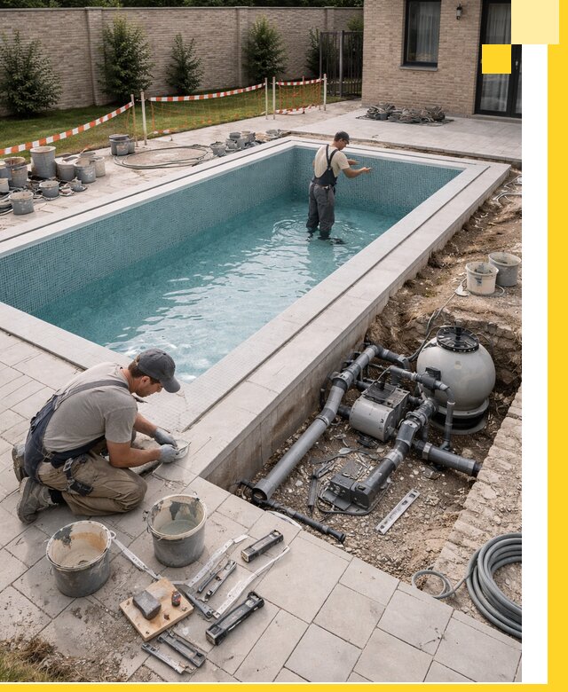 Строительство бассейнов под ключ в Губкине: проекты и монтаж