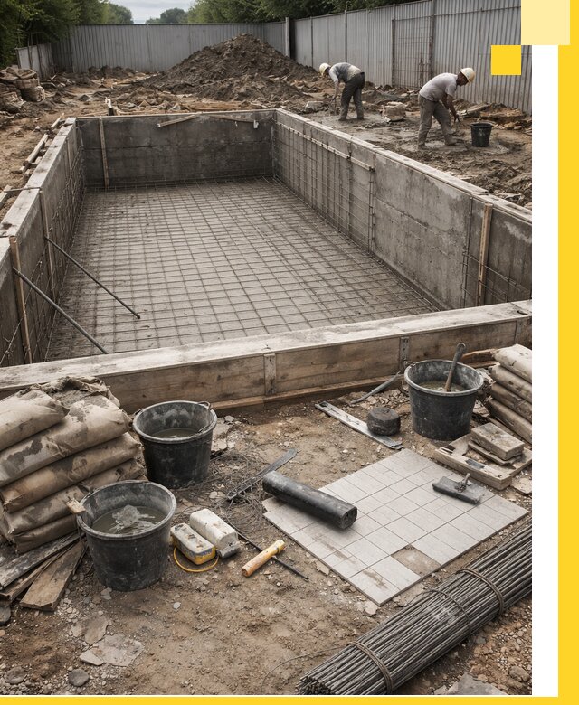 Строительство бассейнов под ключ в Губкине, дизайн и монтаж