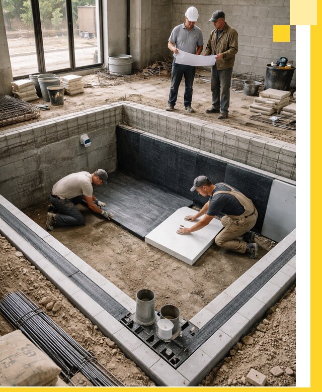 Проекты частных и общественных бассейнов под ключ в Губкине