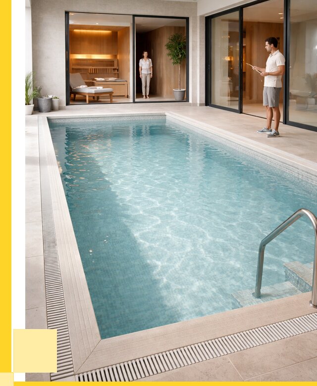 Отделка бассейна пленкой ПВХ в Губкине от 3555 р. - ЭриданГбк