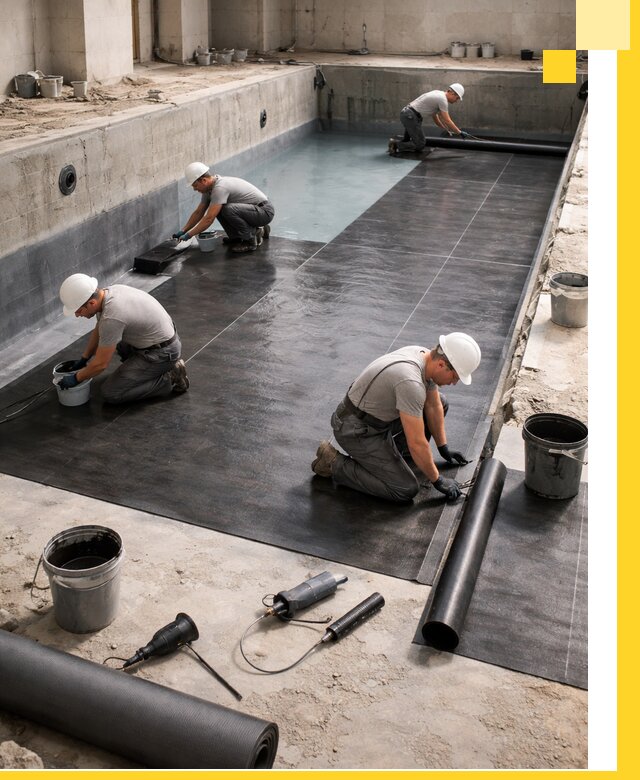 Профессиональная гидроизоляция бассейнов и чаш в Губкине под ключ