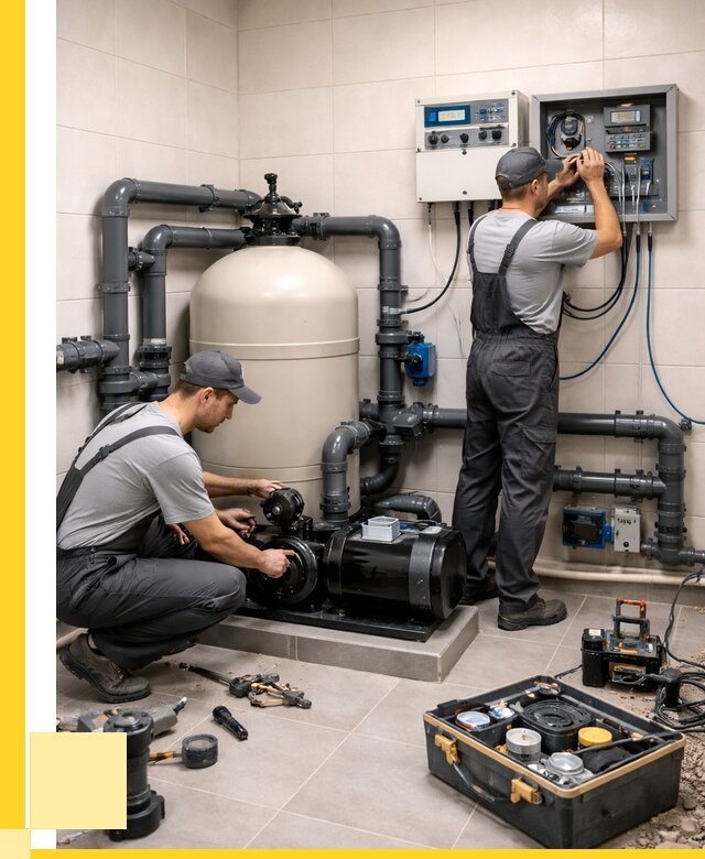 Монтаж оборудования для бассейнов в Губкине от 40632 р. | ЭриданГбк