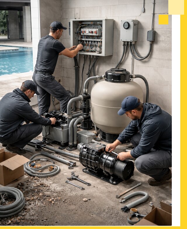 Профессиональный монтаж оборудования для бассейнов в Губкине