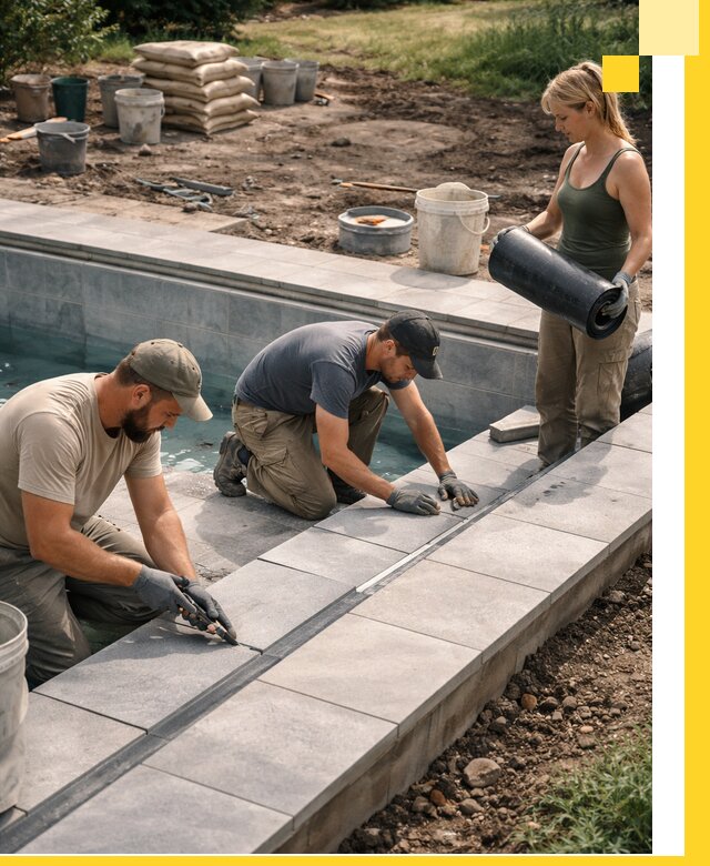 Строительство и монтаж уличных бассейнов под ключ в Губкине