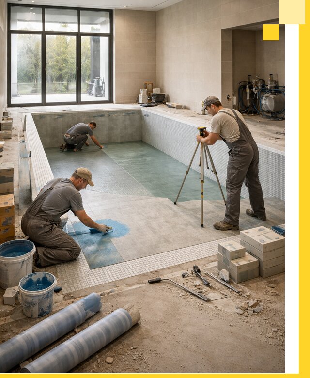 Проект и строительство закрытых бассейнов в Губкине под ключ