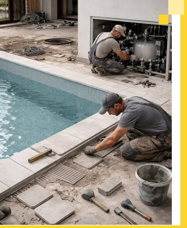 Строительство и монтаж бассейнов в коттедже в Губкине