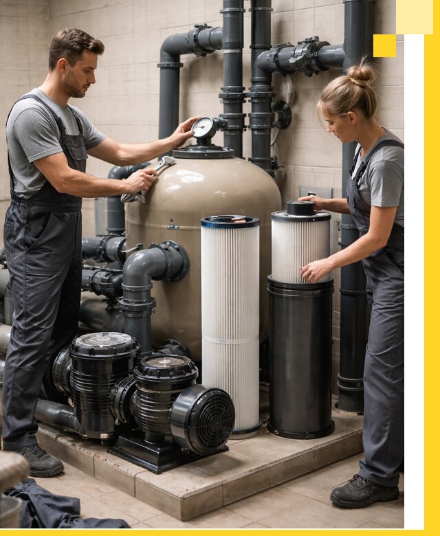 Фильтры и системы фильтрации для бассейнов в Губкине