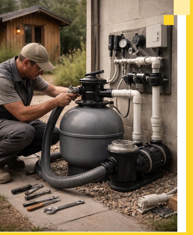 Продажа и монтаж фильтров и насосов для бассейнов в Губкине