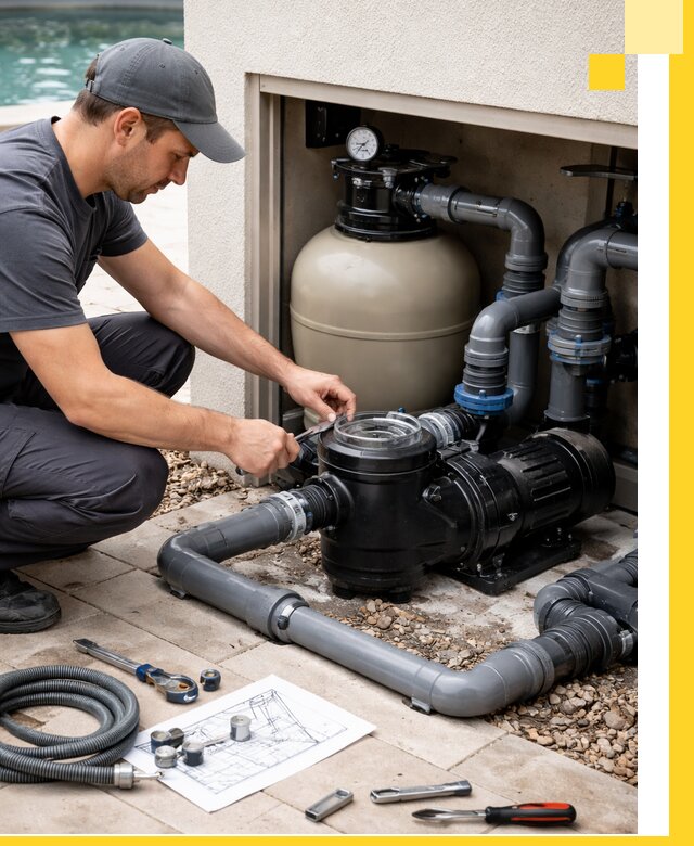 Поставка, монтаж и сервис насосов для бассейнов в Губкине