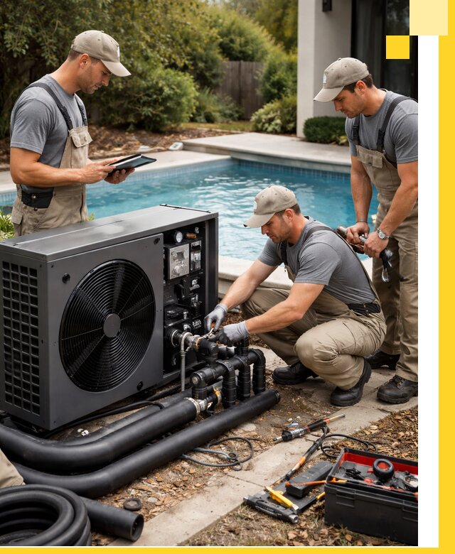 Проектирование и установка тепловых насосов для бассейнов в Губкине