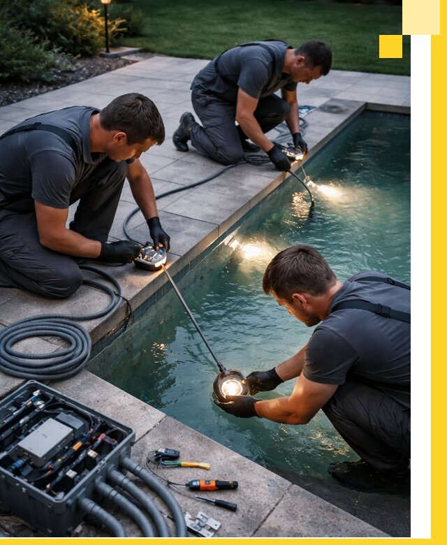 Профессиональное освещение бассейнов в Губкине: дизайн и монтаж