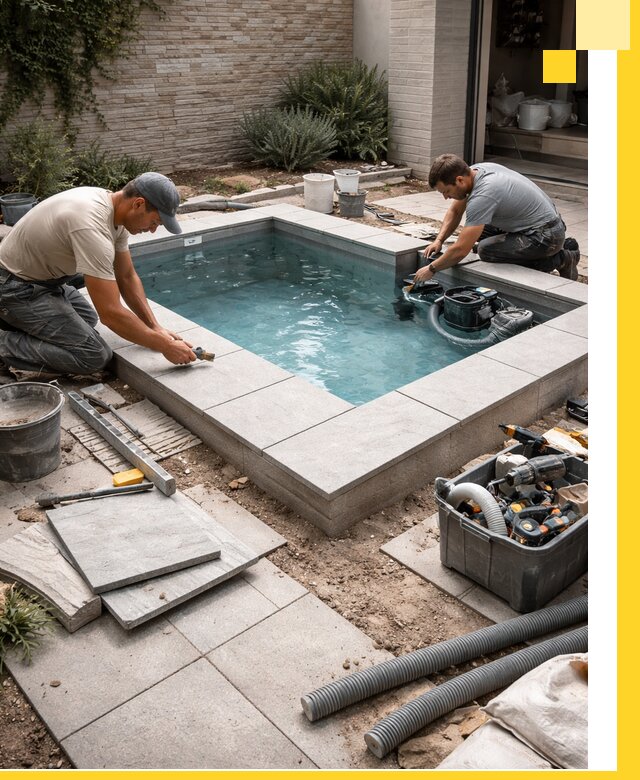 Мини бассейны под ключ в Губкине, дизайн и установка