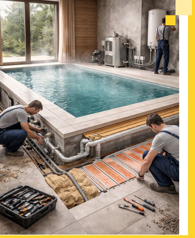 Проектирование и строительство тёплых бассейнов в Губкине