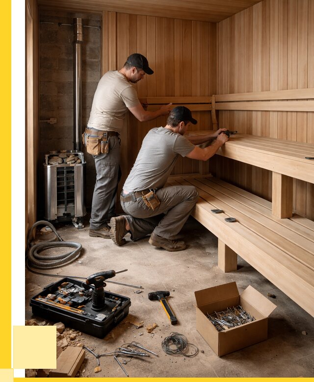 Монтаж саун под ключ в Губкине от 121896 р. | ЭриданГбк