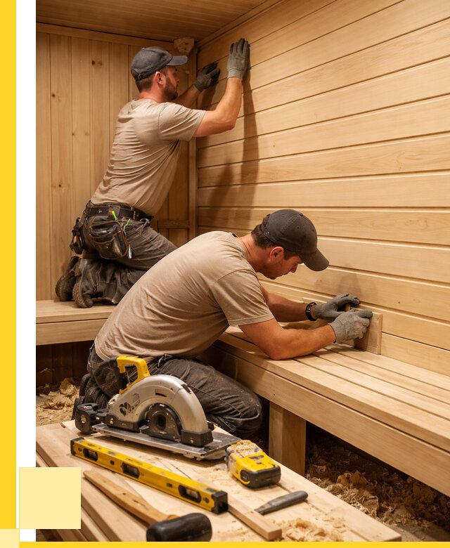 Обшивка саун вагонкой в Губкине от 2540 р. | ЭриданГбк