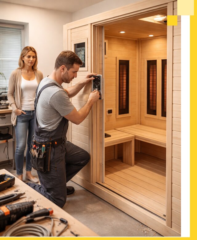 Инфракрасные сауны под ключ в Губкине продажа и установка