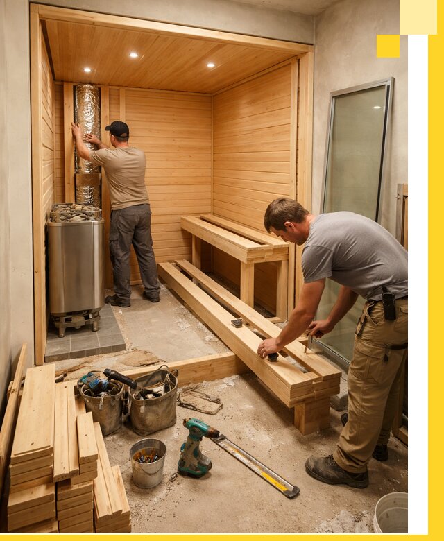 Проектирование и установка домашних саун под ключ в Губкине