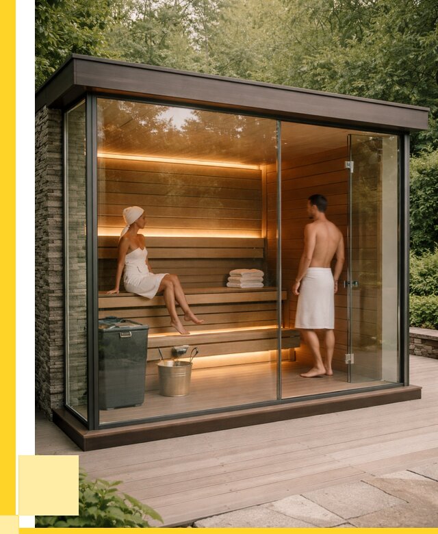 Сауна стеклянная и двери для сауны в Губкине от 253950 р. | ЭриданГбк