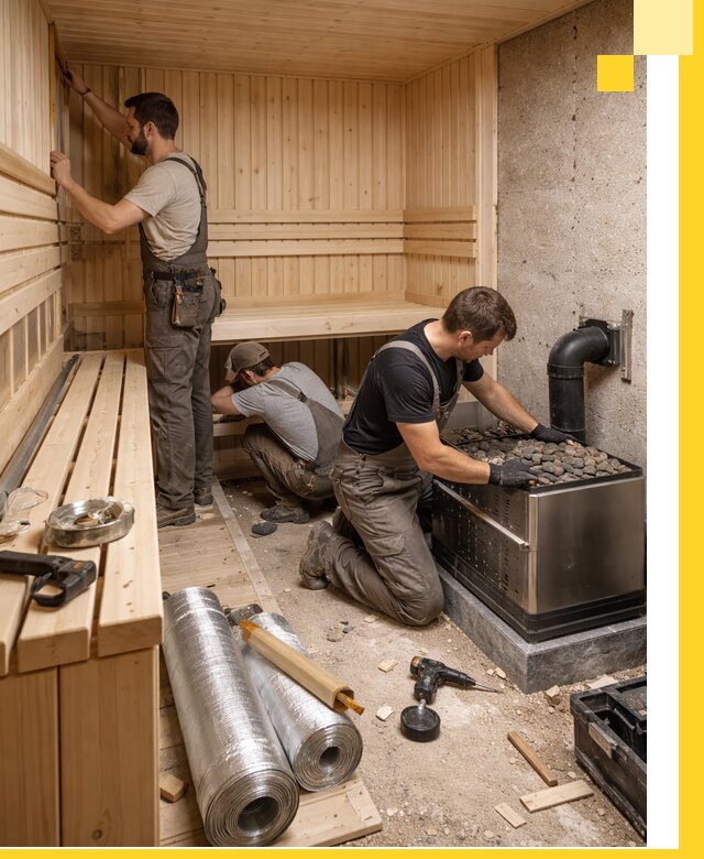 Индивидуальные сауны на заказ в Губкине под ключ, проект и монтаж