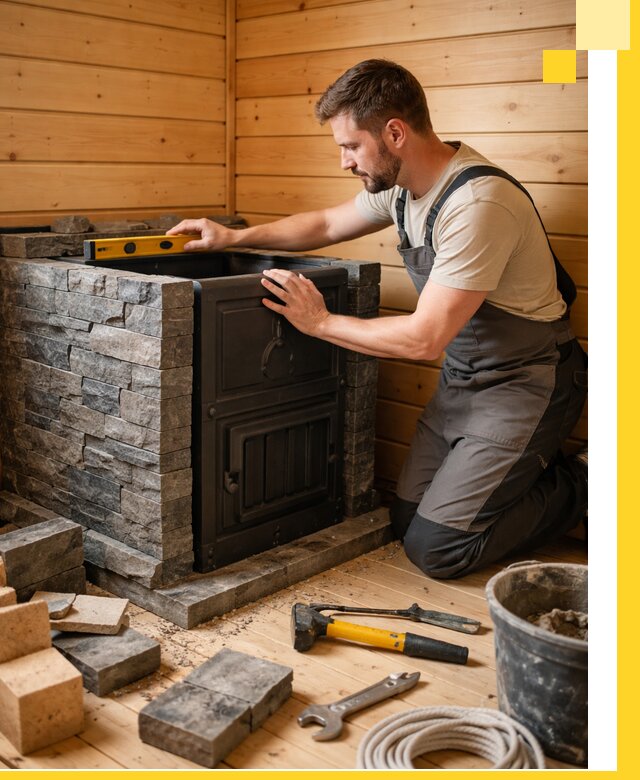 Производство и установка печей для саун под ключ в Губкине