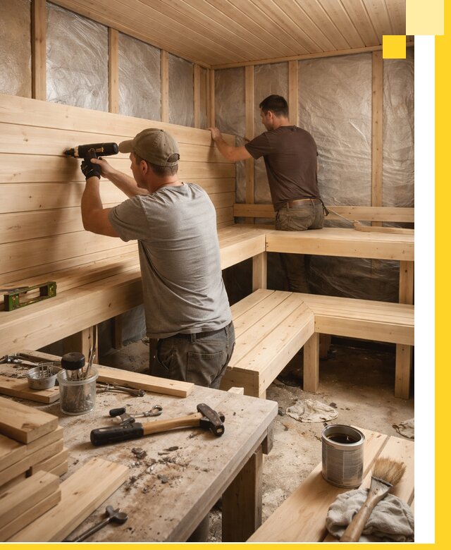 Профессиональная отделка бань и саун под ключ в Губкине