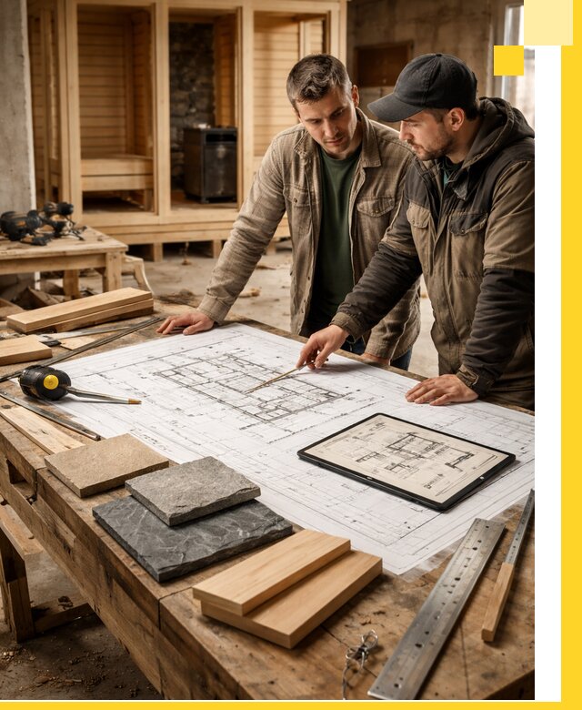 Проекты бань под ключ и планы строительства в Губкине