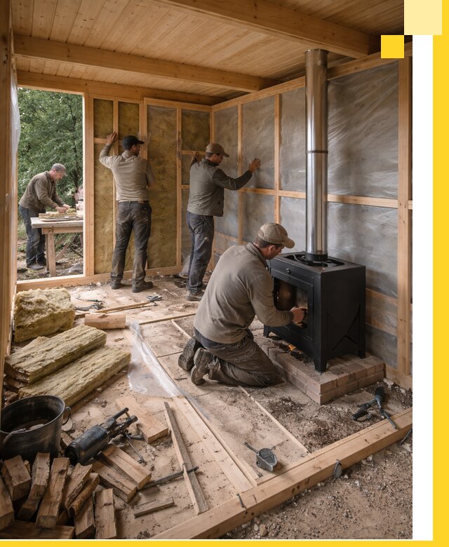 Профессиональный монтаж бань под ключ в Губкине для дома