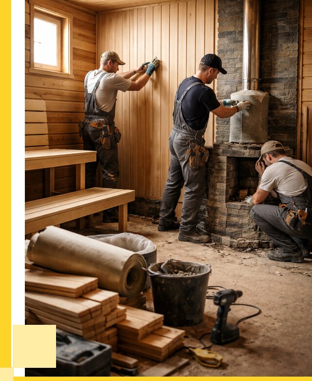 Ремонт бань под ключ в Губкине от 45711 р. | ЭриданГбк