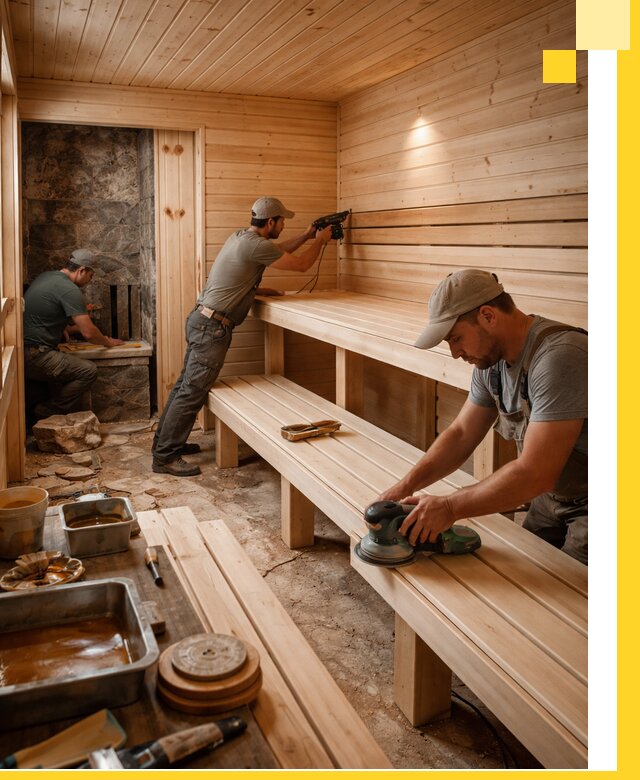 Профессиональная отделка бань в Губкине под ключ, с гарантией