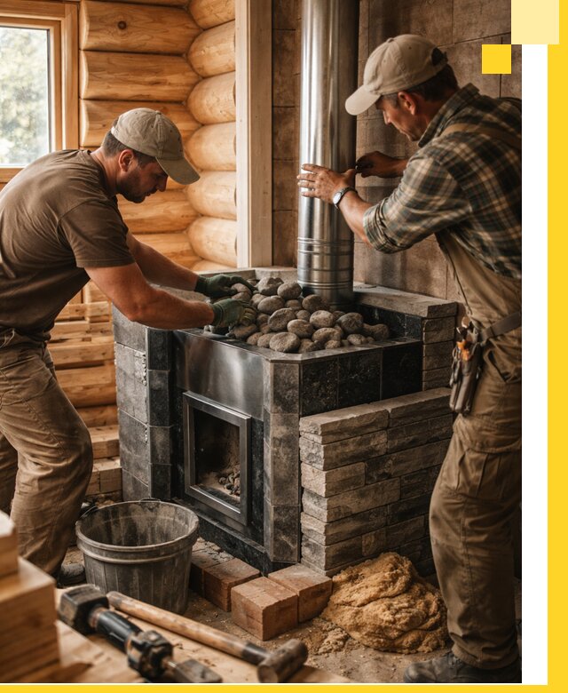 Строительство и отделка русских бань под ключ в Губкине